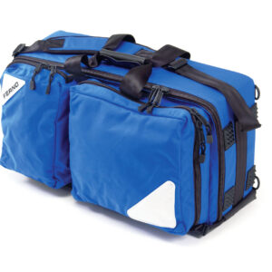 FERNO 5100 airway management oxygen kit with multiple storage compartments used for emergency medical response and patient care.
