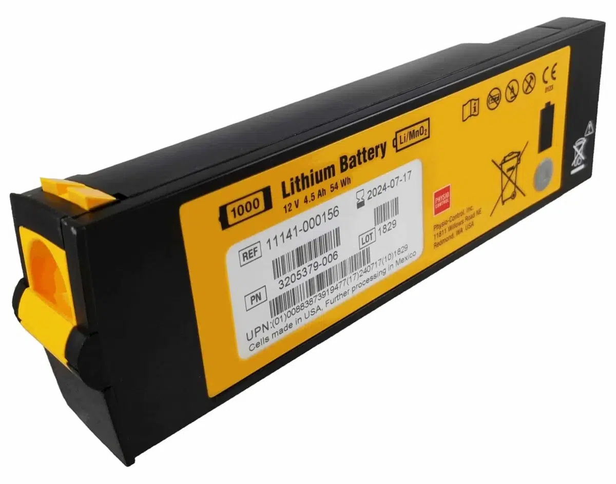 Stryker LIFEPAK 1000 replacement lithium AED battery