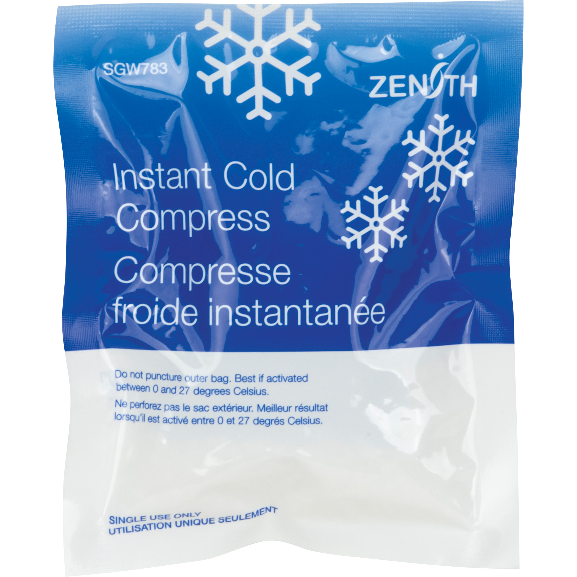 Instant Cold Compress single-use cold pack for first aid kits and injury relief.