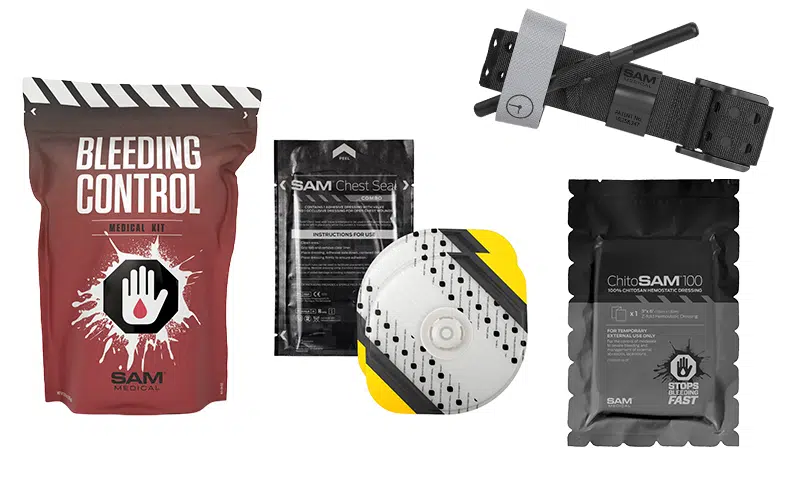 Trauma and bleeding control medical supplies